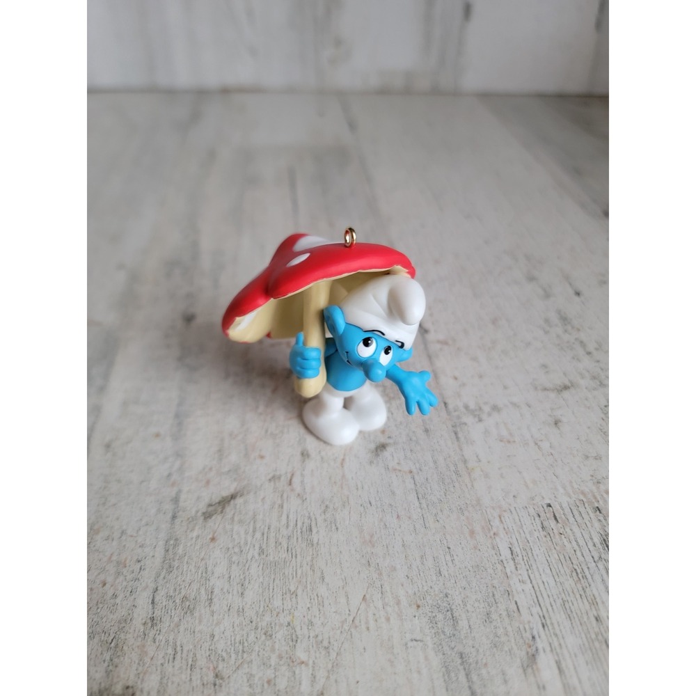 Hallmark Smurfy‎ days mushroom ornament Xmas movie cartoon